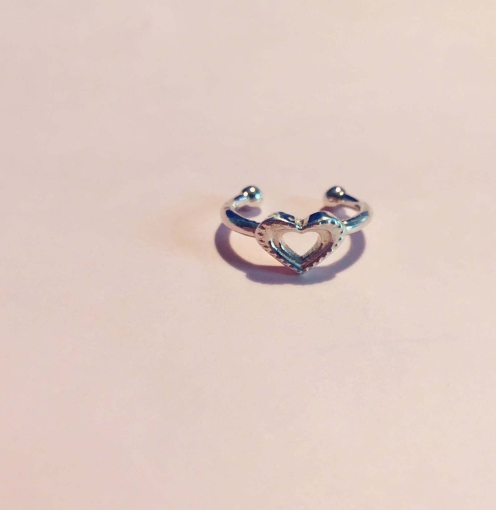 Heart dot phalange RING SILVER925 #0126-sv ハートドットファランジリング/シルバー925