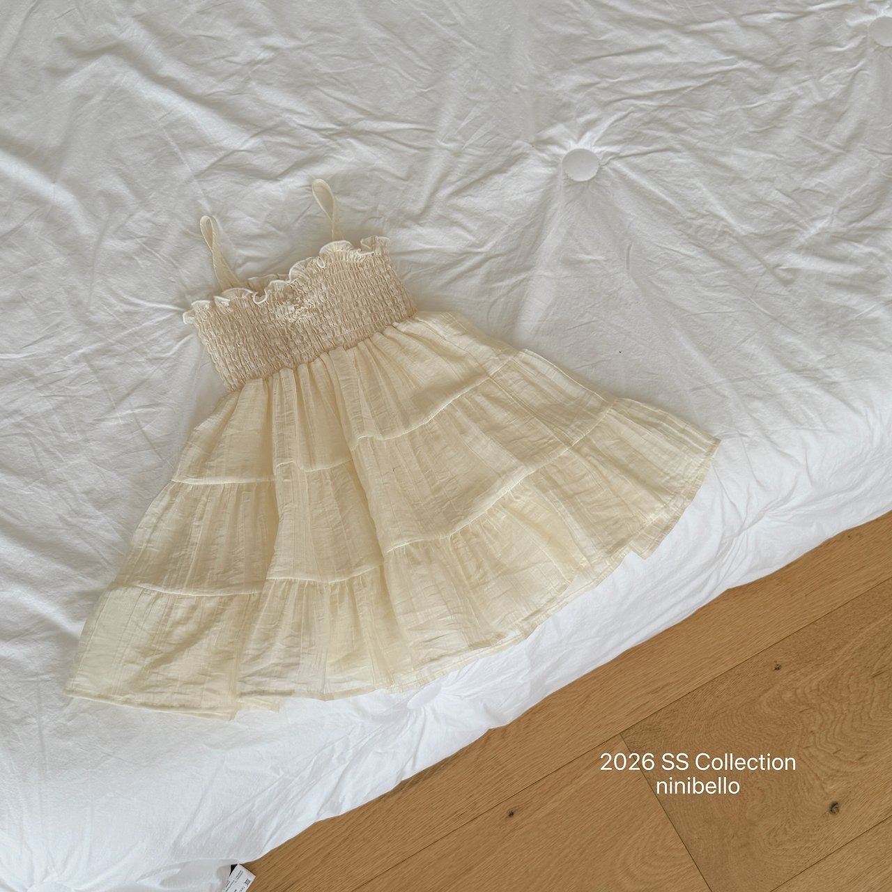 [ninibello] Maylin Smoke Dress / [니니벨로] 메이린스모크원피스
