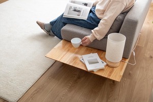 【幅150cm】Monica 2人掛けサイドテーブル付きソファ