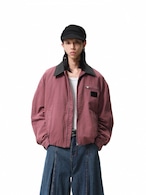 BOOGOOVOGUE Vintage Faux Fur Denim Bomber