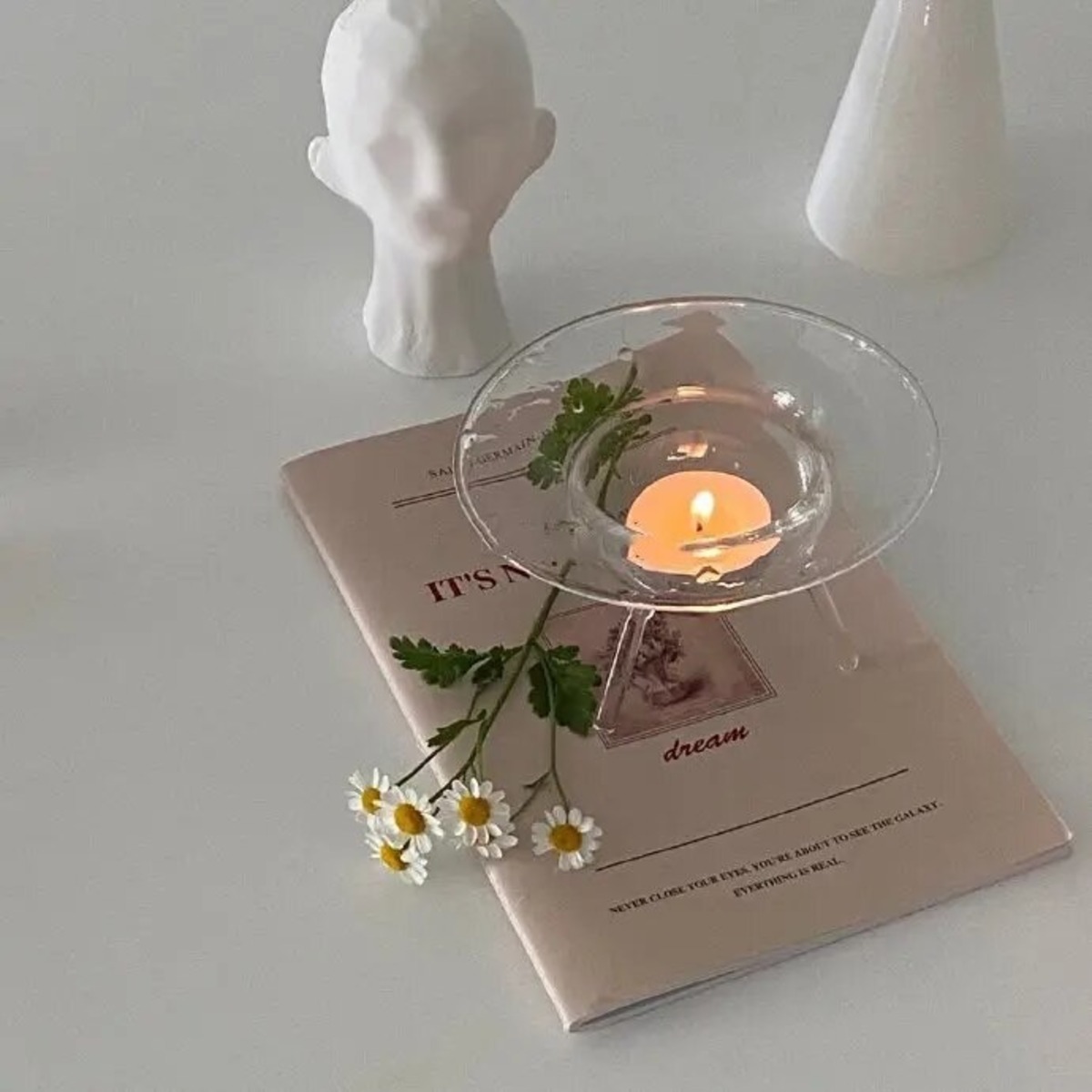 Glass incense stick holder ガラスインセンススティックホルダー キャンドルホルダー 花瓶 shyshi / 韓国