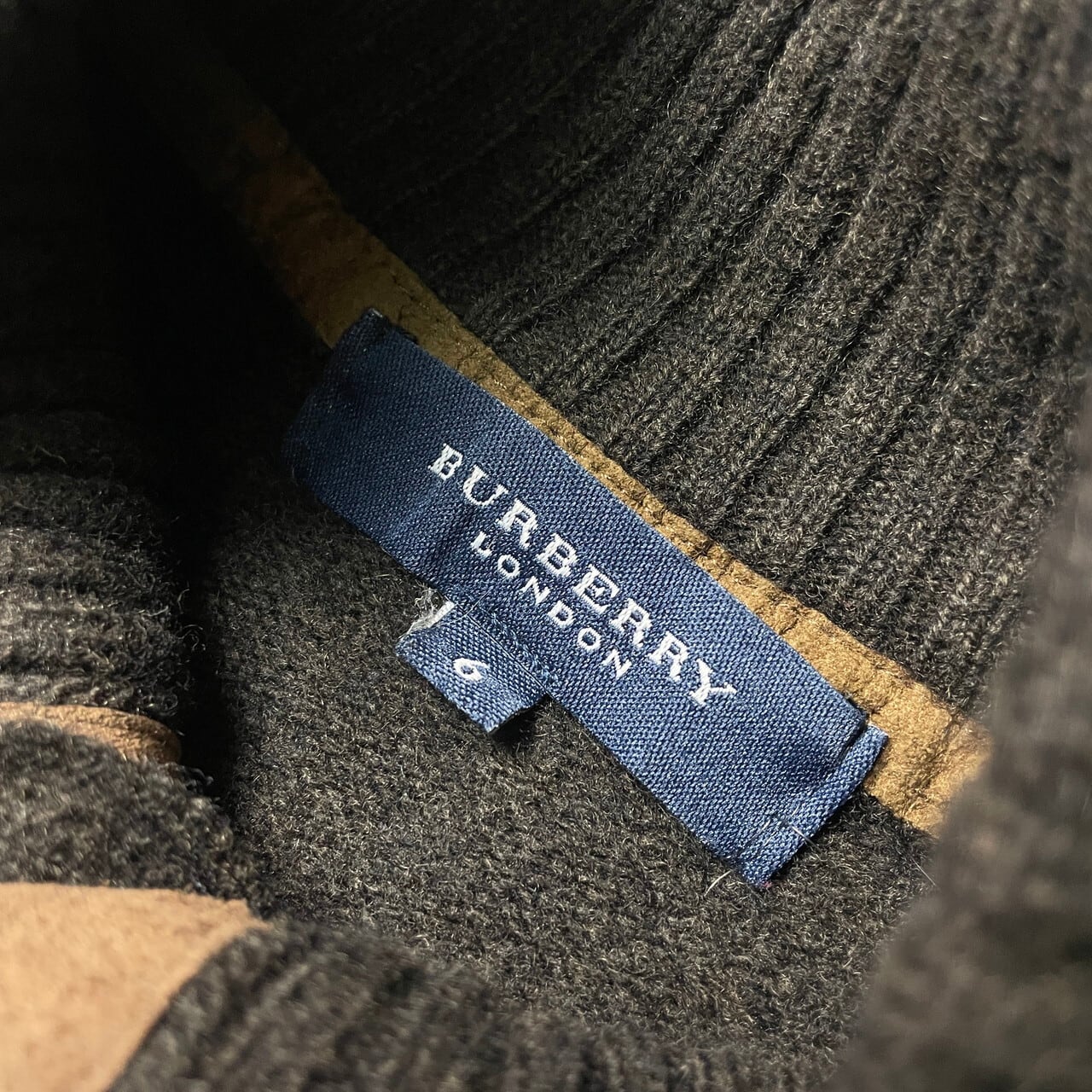 BURBERRY LONDON バーバリー ロンドン ハーフボタン ラムウール ニット