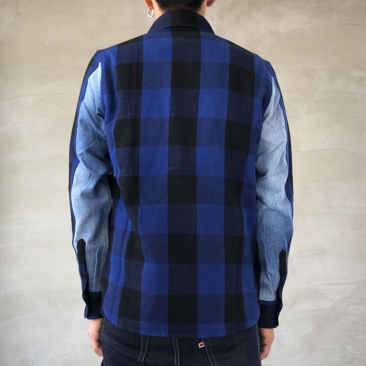 CLASSIC VINTAGE CHECK SHIRT / BLUE | BLUE SAKURA JEANS 公式 CLASSIC VINTAGE CHECK SHIRT / BLUE | BLUE SAKURA JEANS 公式