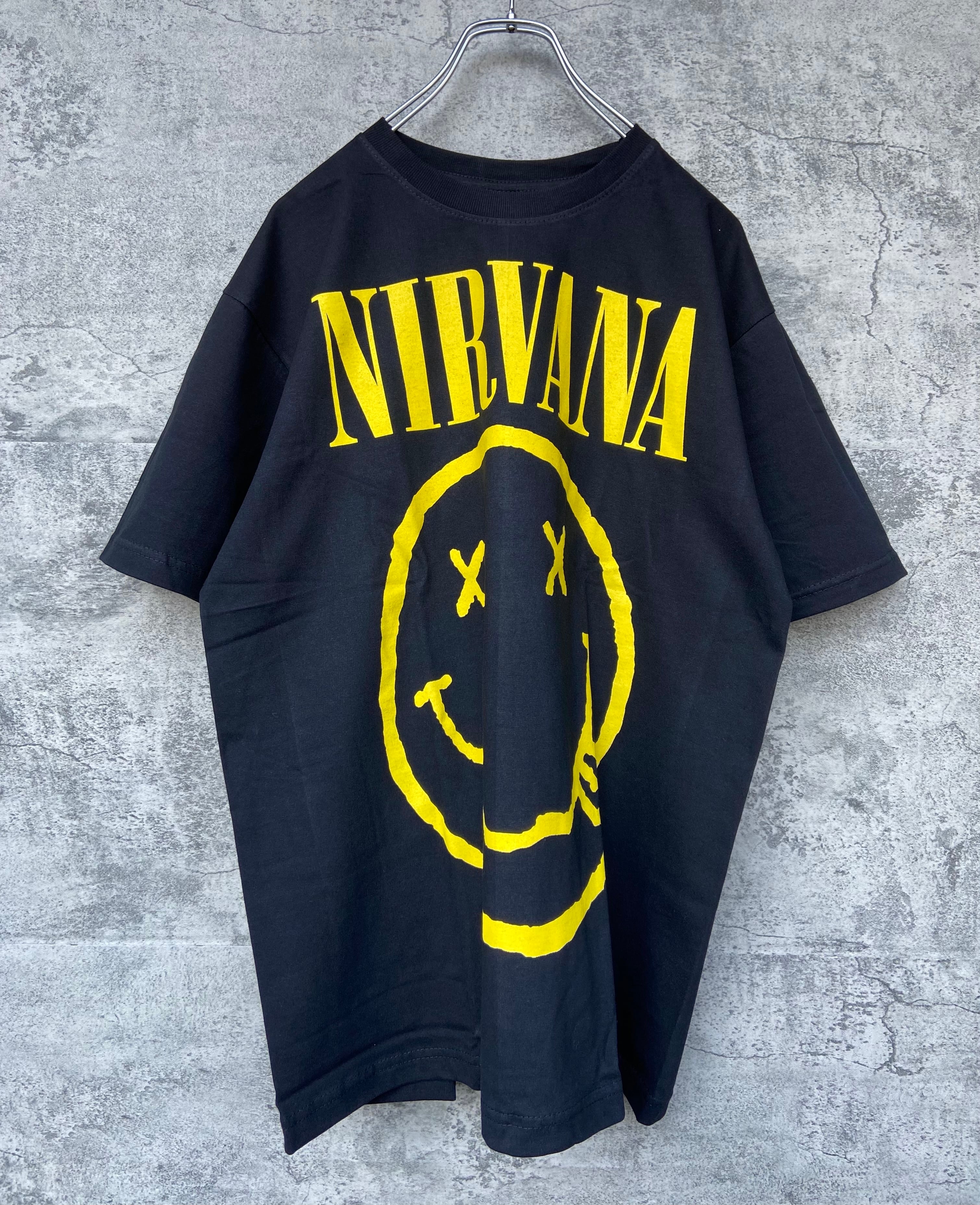 新品 NIRVANA ニルヴァーナ バンドTシャツ 黒 赤西さん着用デザイン ...