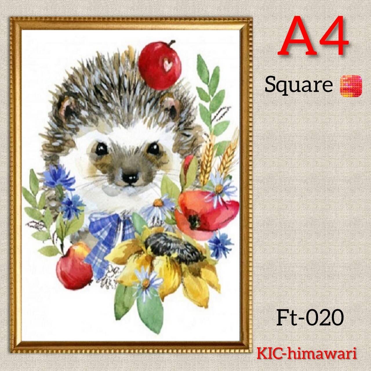 A4額付き square【Ft-020】ダイヤモンドアート