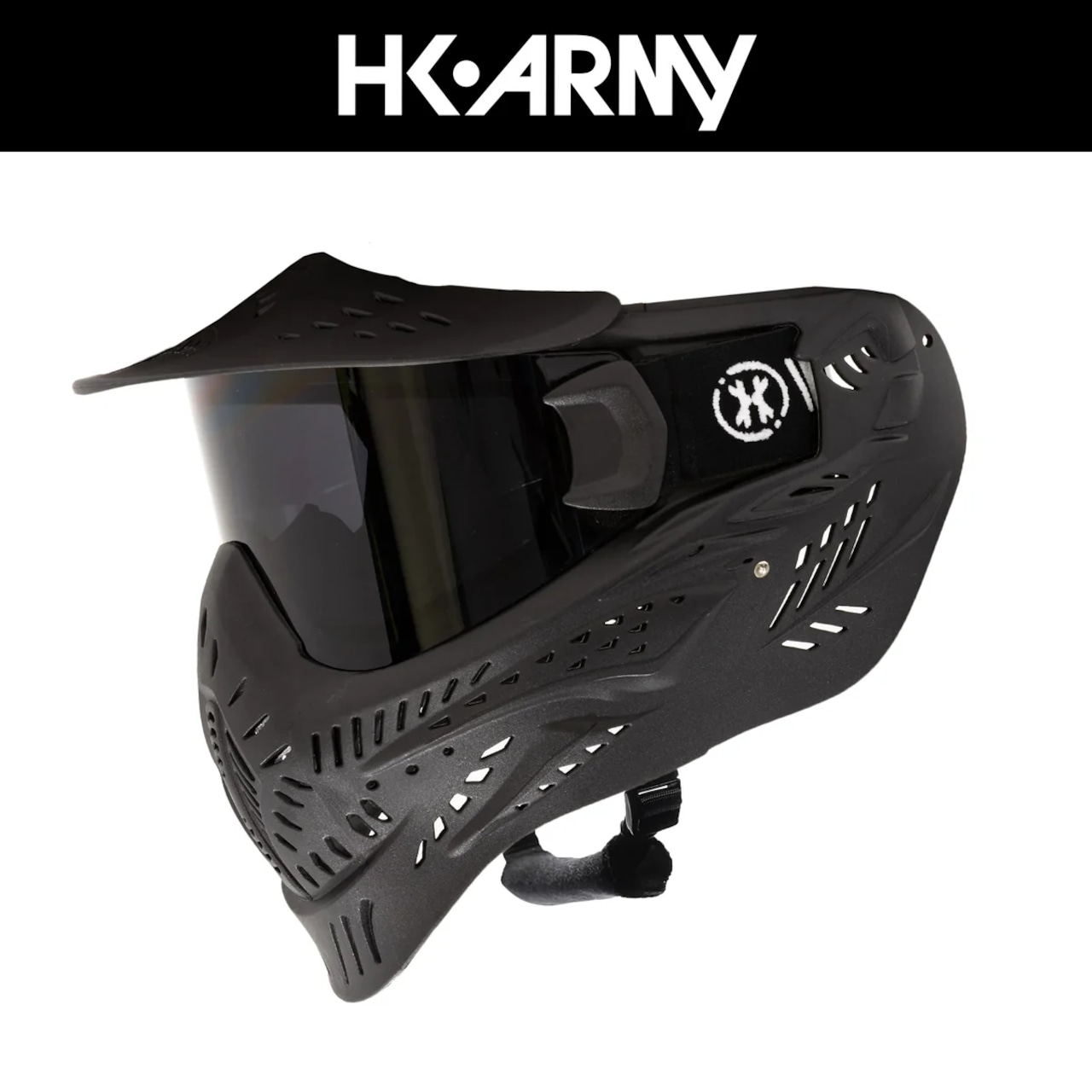 【HK army】HSTL Goggle - Black w/ Smoke Thermal Lens フェイスガード【ブラック/スモークレンズ】