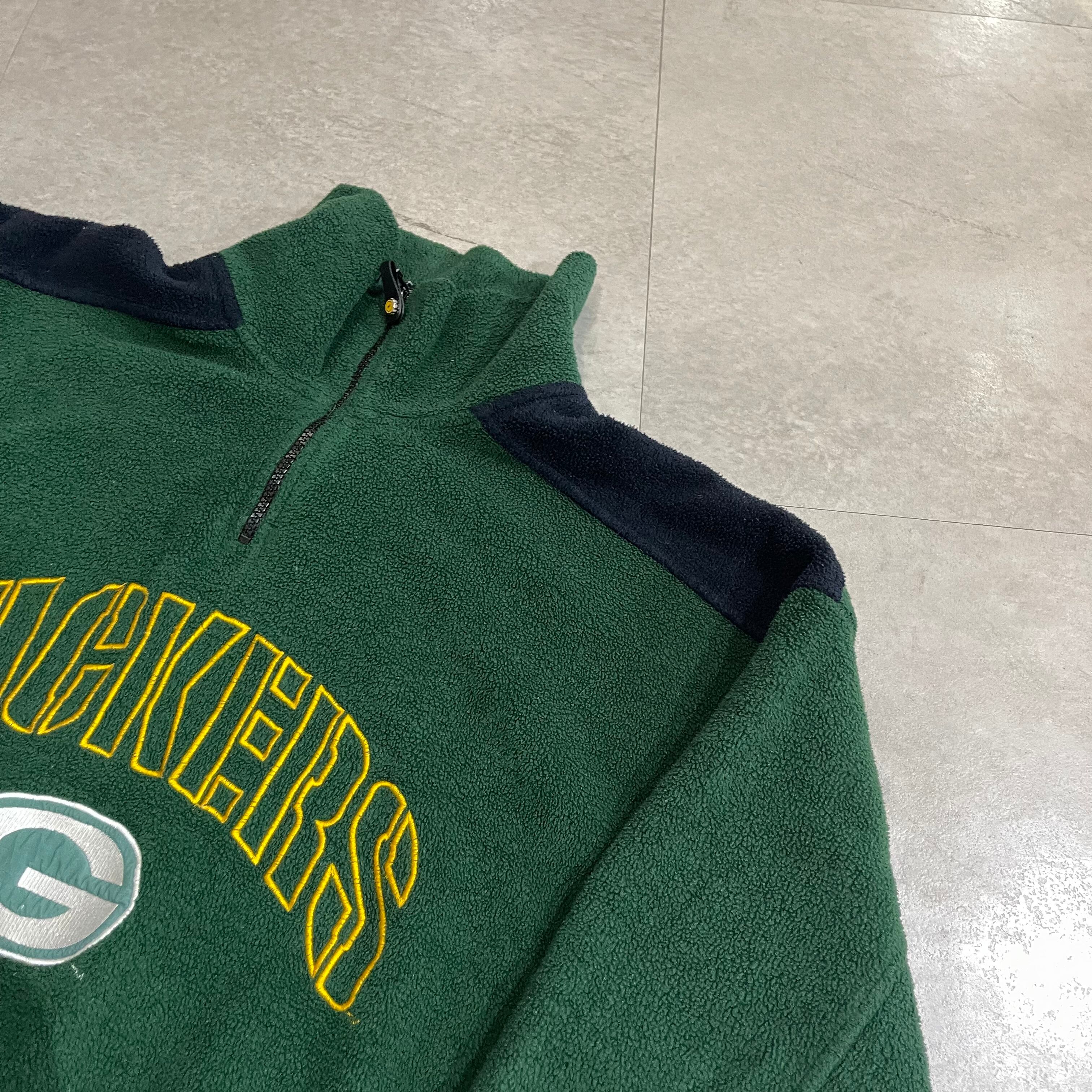 size:XXL【 PACKERS 】パッカーズ フリースジャケット フリース ハーフ