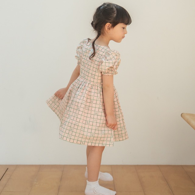 Tiny Tiny Doors / Short Sleeve Dress - Picnic