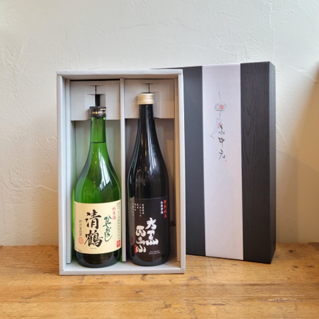 【おすすめお酒セット/ギフト箱代込】〈関西の純米酒 飲み比べギフト〉清鶴 純米酒ひやおろし x 大黒正宗 特別純米 （720ml×2本）