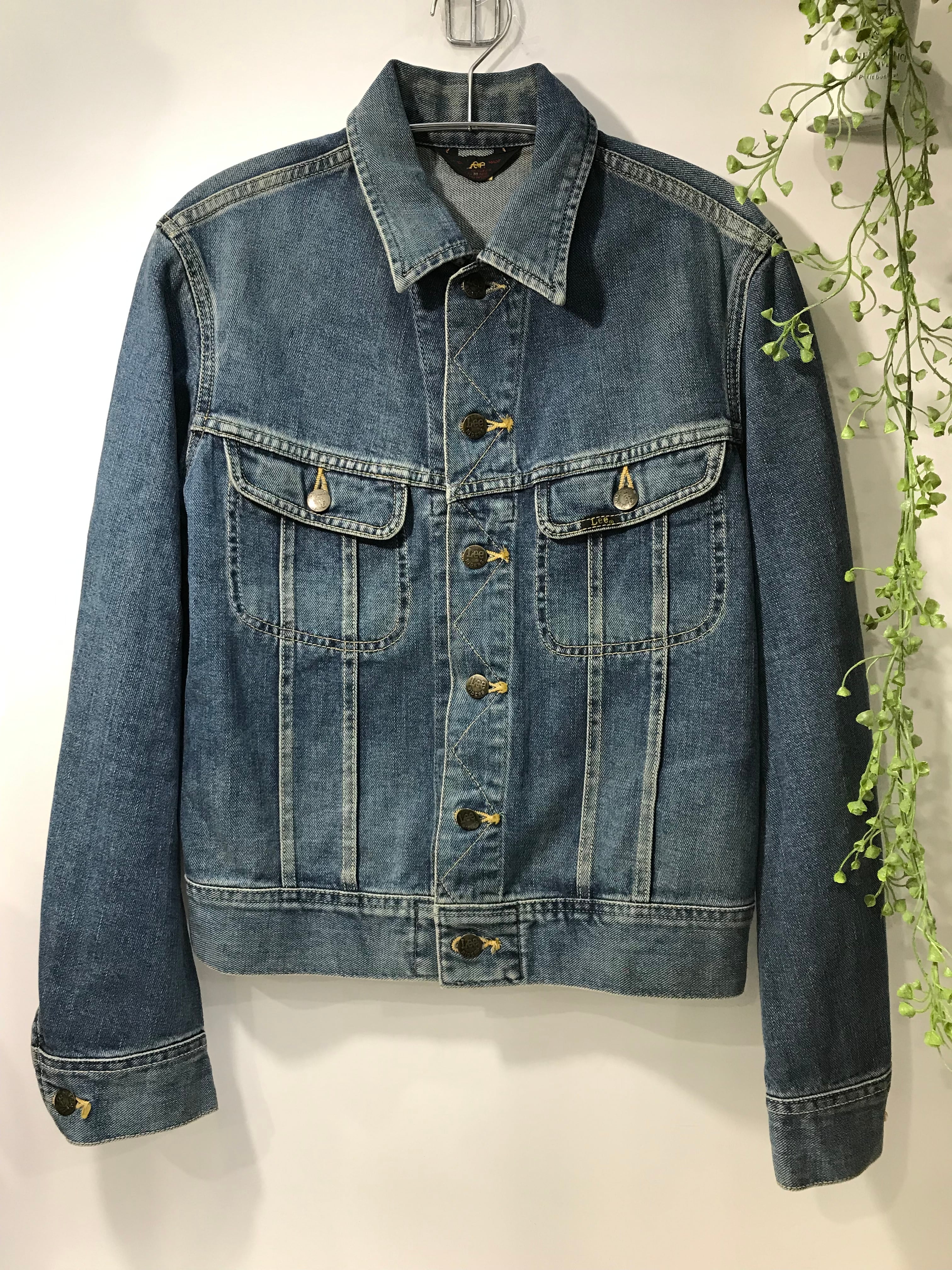 Lee リー ロングL チンストラップ デニムカバーオール 濃紺 40インチ
