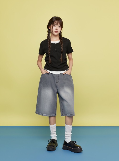 [SEVENTEEN] Ribbed layered tee shirt / [세븐틴] 골지레이어드티셔츠