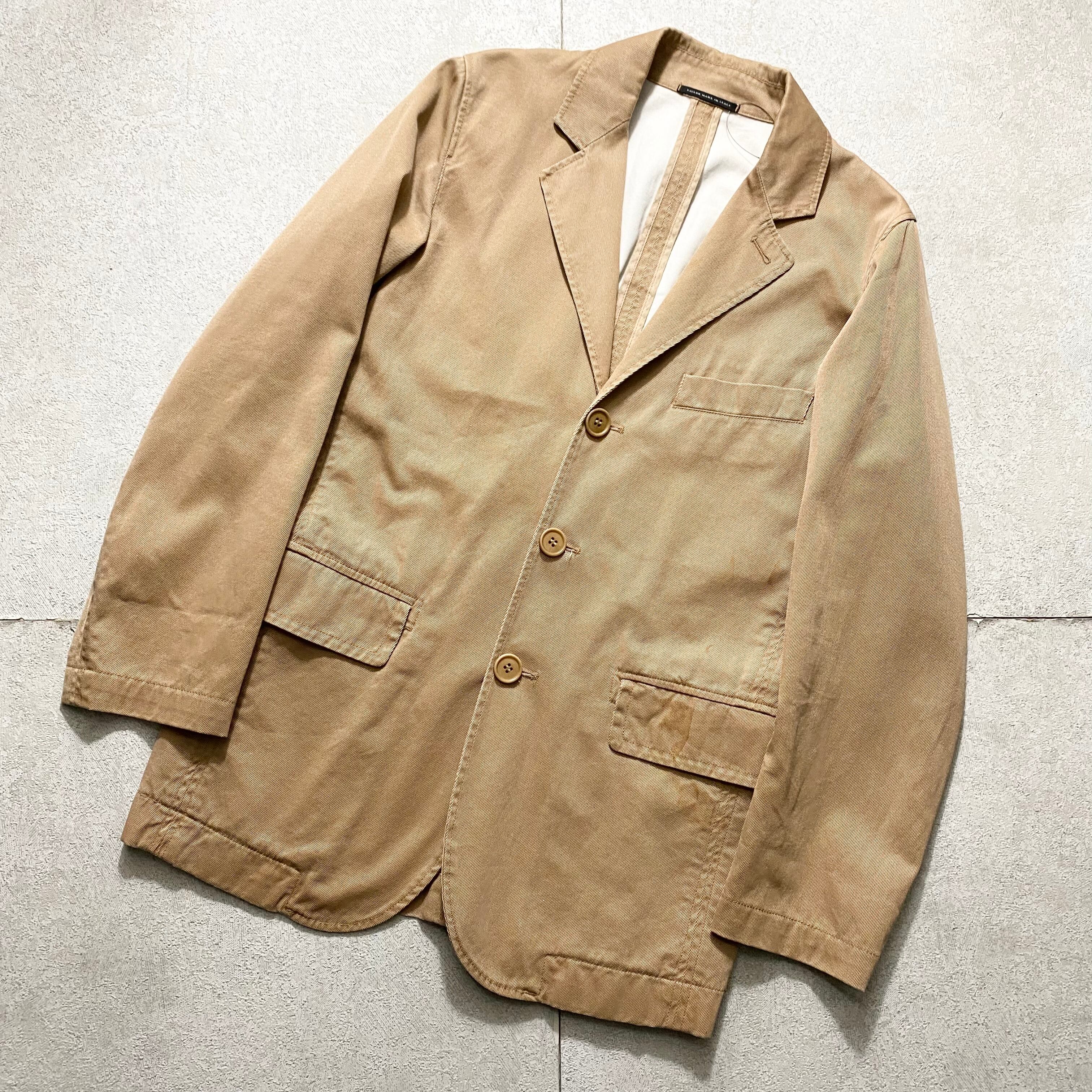 C.P.COMPANY brown cotton twill tailored jacket | NOIR ONLINE
