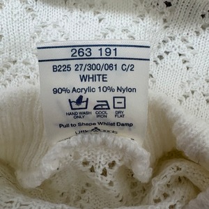 UK製 Amari 白　レース　ニット