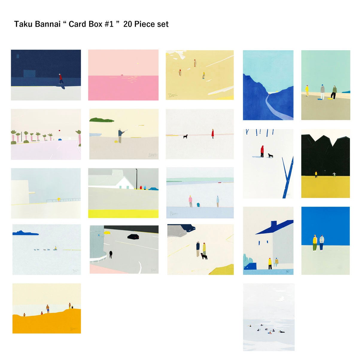Card Box #1 ” 20 Piece set | 坂内拓 Taku Bannai