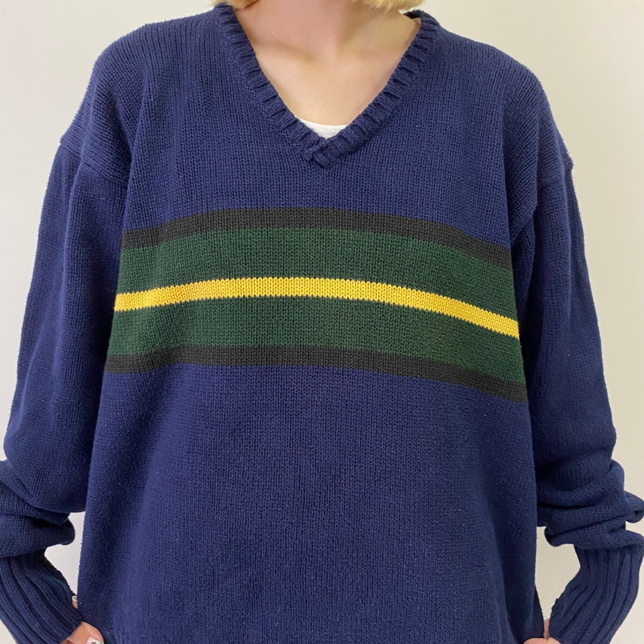 90年代 Polo by Ralph Lauren ポロバイラルフローレン ボーダー V 