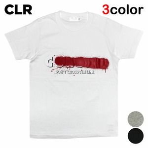 【セール】 シーエルアール Tシャツ メンズ レディース CLR 半袖 クルーネック 丸首 アート グラフィック S-XL 344-TS-002