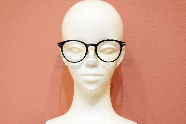 TOM FORD ブルーライトカット TF5779-D-B 001 ウェリントン クラシカル セルフレーム メガネ フレーム トムフォード-5枚目