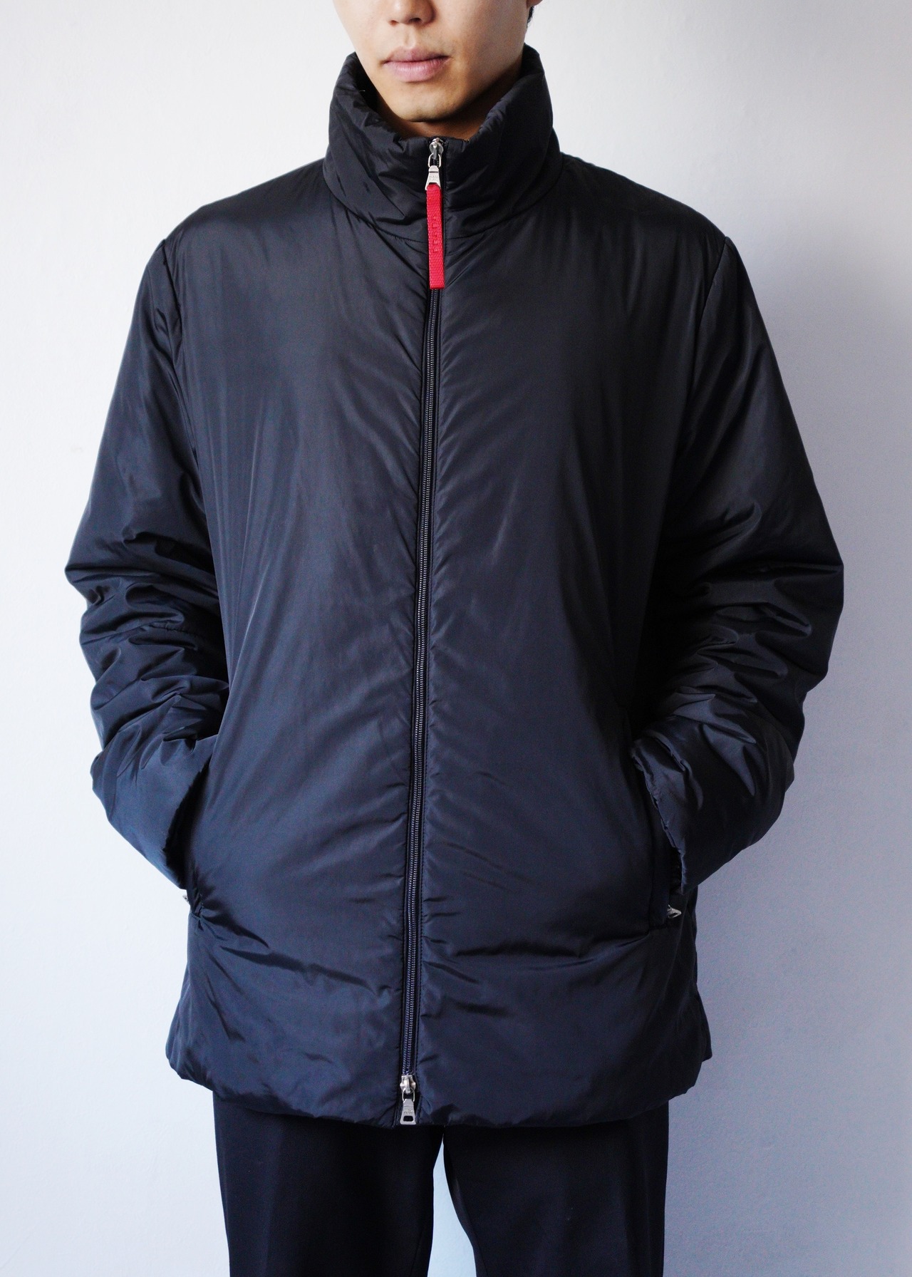 00's PRADA SPORT double zip stand collar nylon jacket