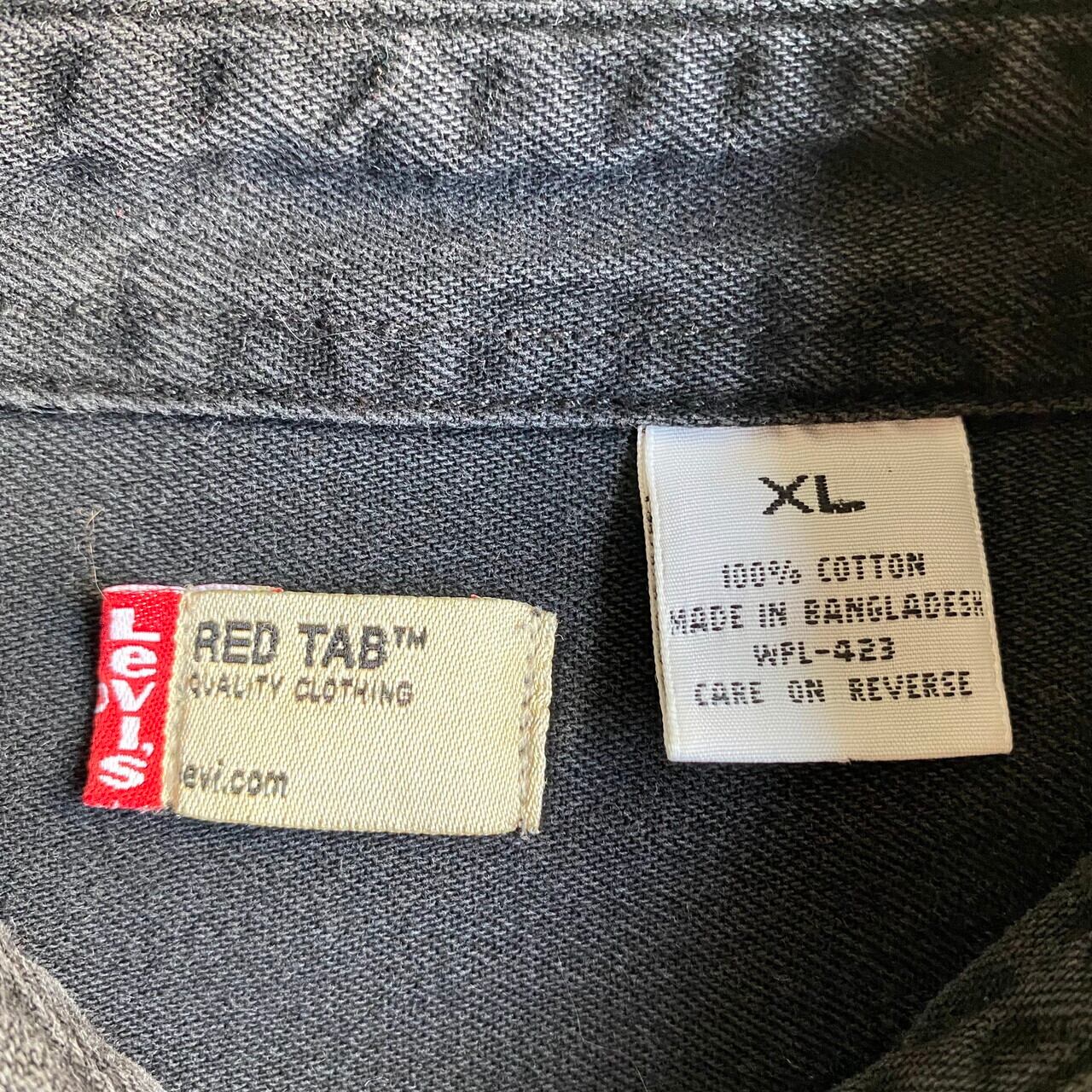 ビッグサイズ Levi's リーバイス RED TAB 長袖 ブラックデニムシャツ