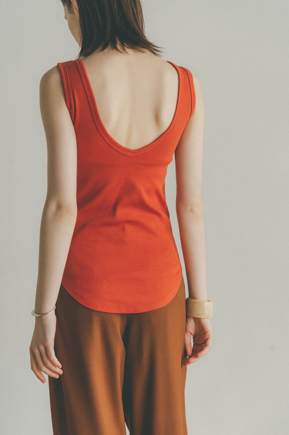 22SS】CLANE クラネ / BACK OPEN CUP TANK TOPS | TRENTオンライン