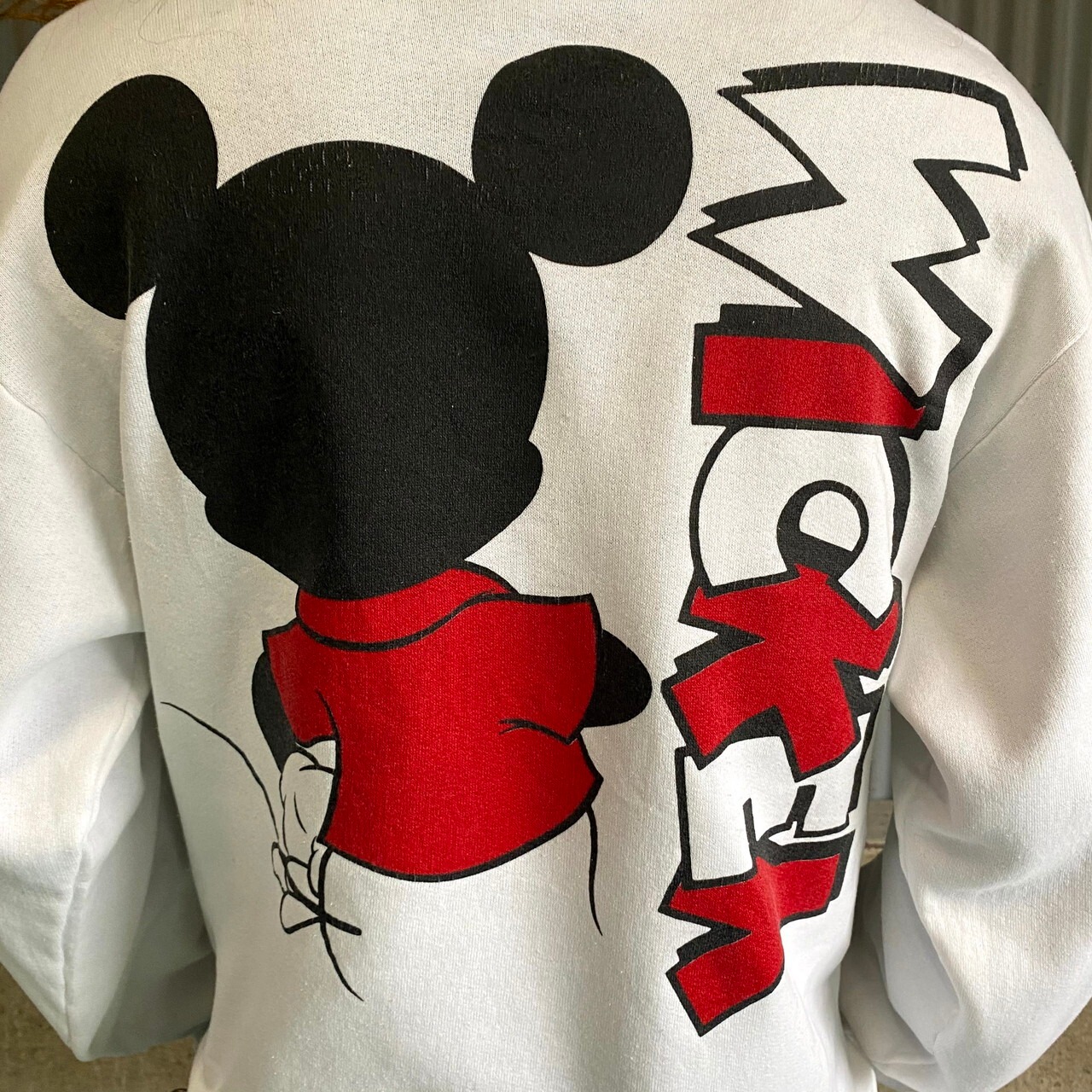 90年代 USA製 ディズニー ミッキーマウス キャラクタープリント 