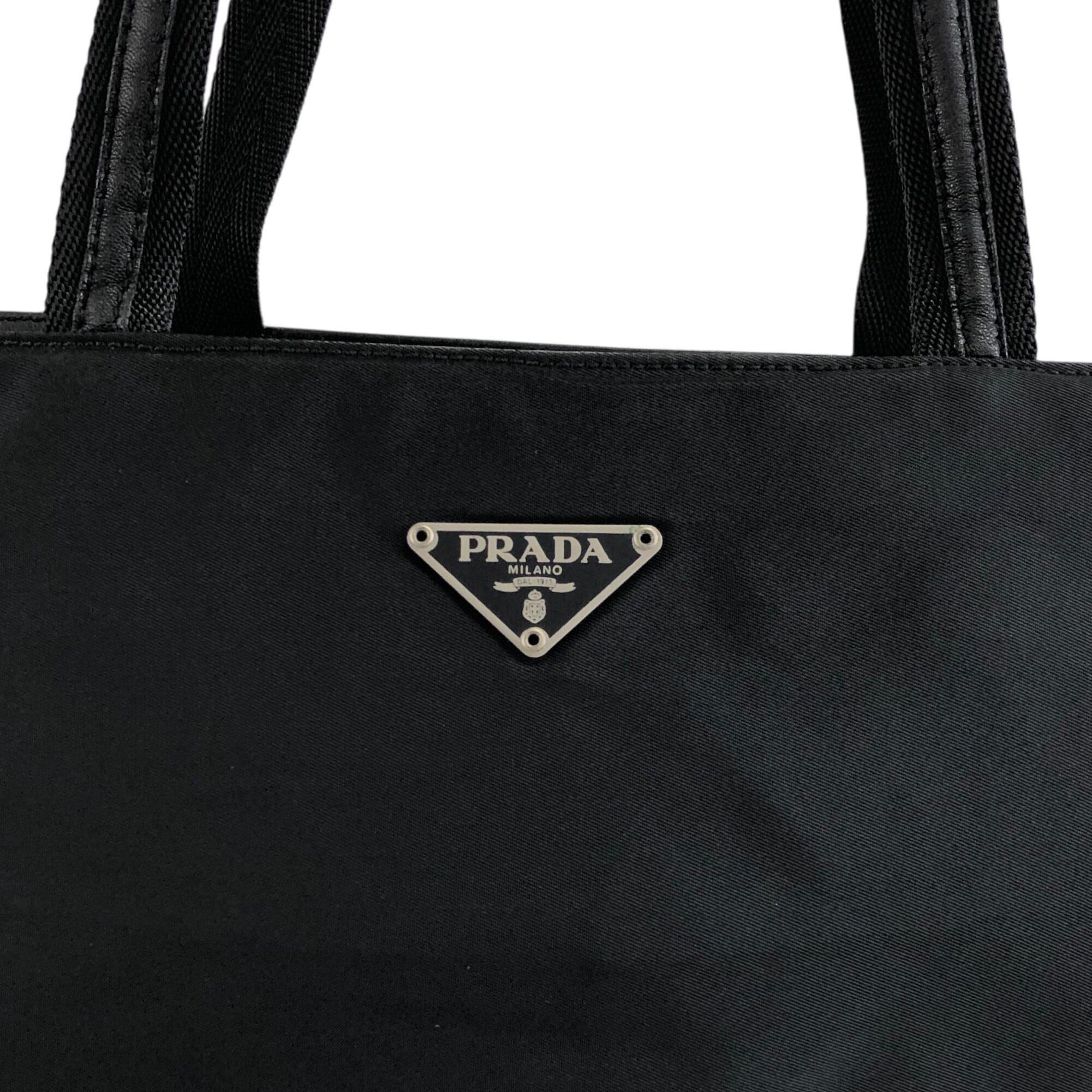 PRADA プラダ トートバッグ ブラック トライアングルロゴ ナイロン