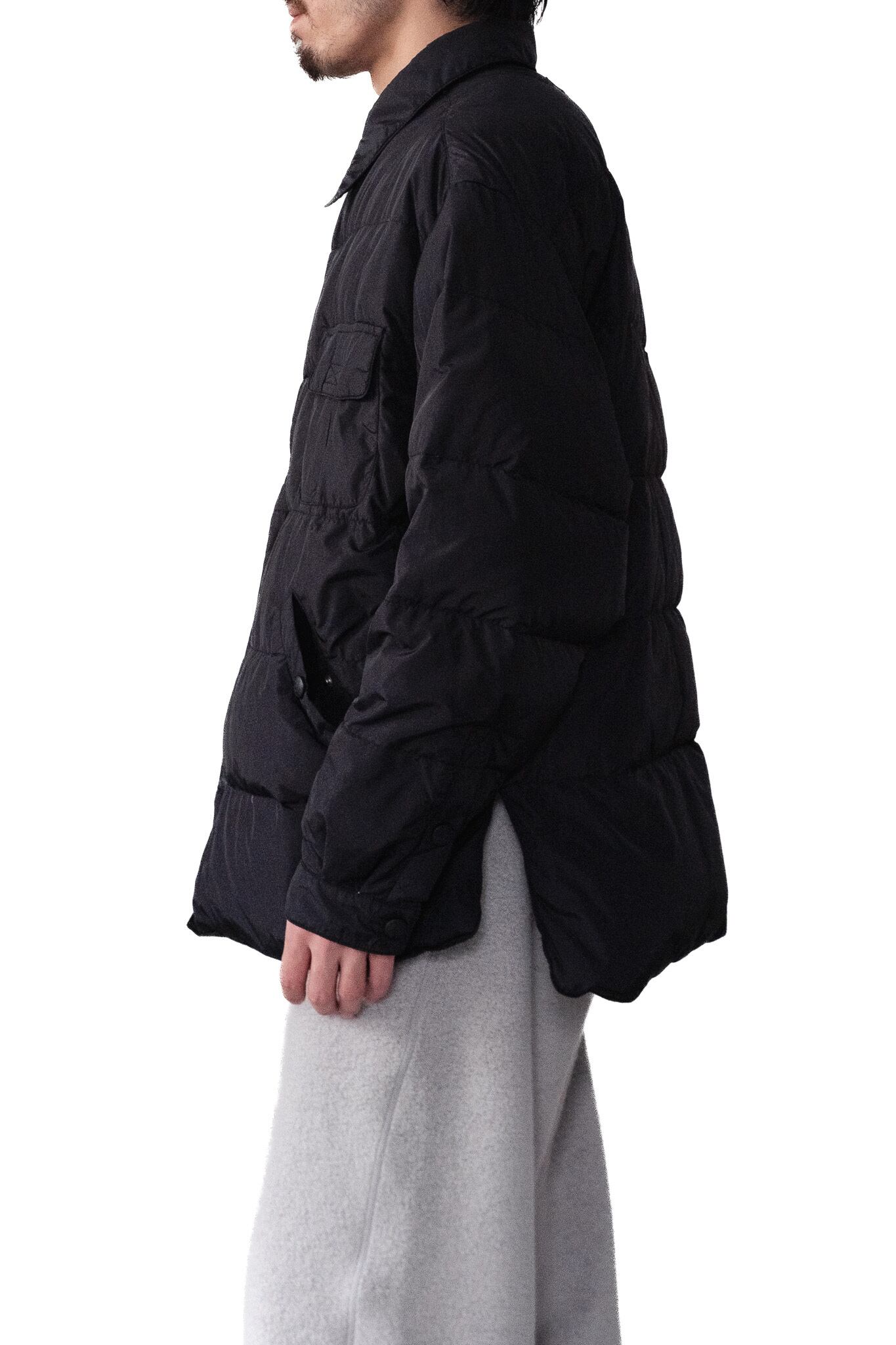 Around 2000's] “ARMANI JEANS” Nylon Down Trucker Jacket （Made by