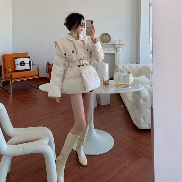 通勤する タイドファッション 腰を括る 厚手 耐寒性 暖かい 単体ボタン コート 快適である