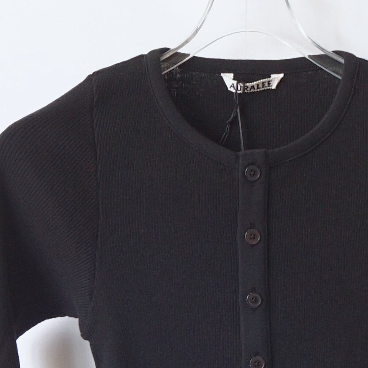 AURALEE/オーラリー・ORGANIC SOFT RIB HENLY NECK P/O | a flat shop