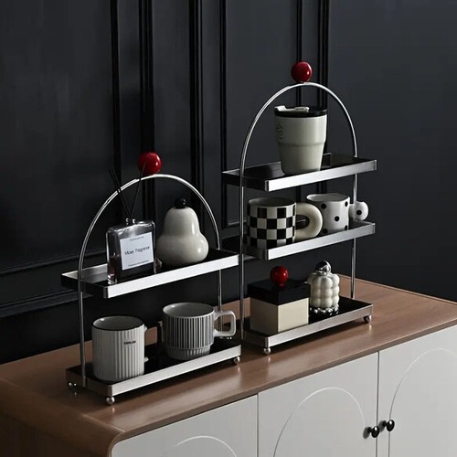 小物 収納 ラック 化粧品収納 3層 収納棚 メイクアップオーガナイザー アクセサリー 玄関 おしゃれ 北欧