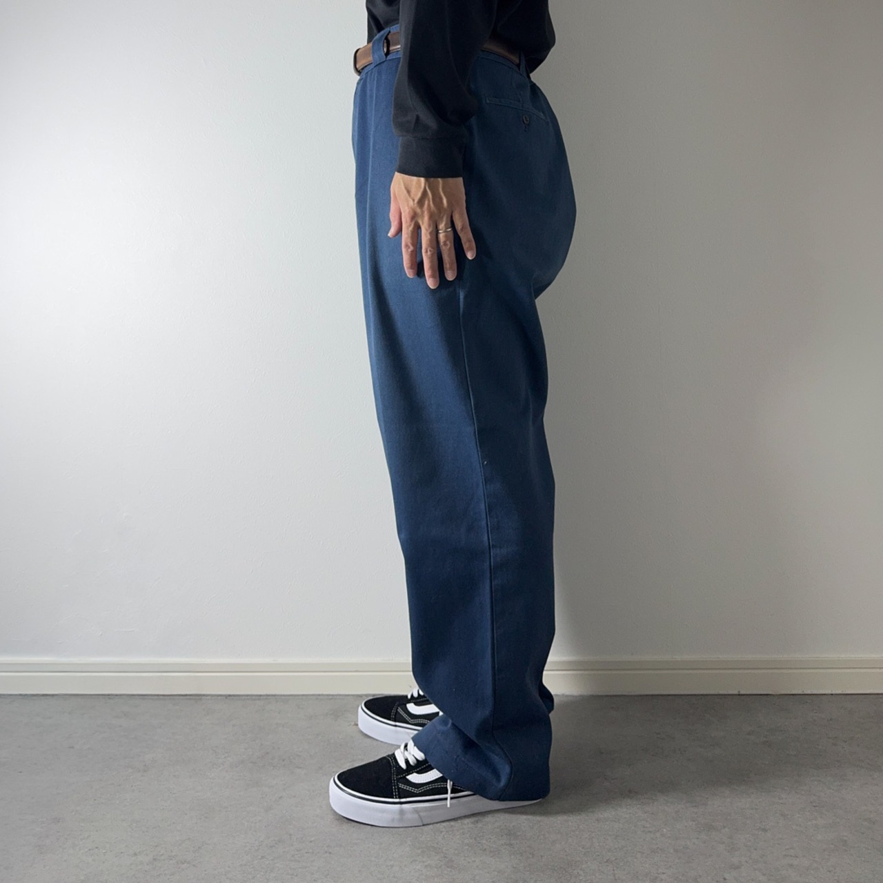 80s Dickies 874 work pants navy W39.5L28.5相当 古着 - 15