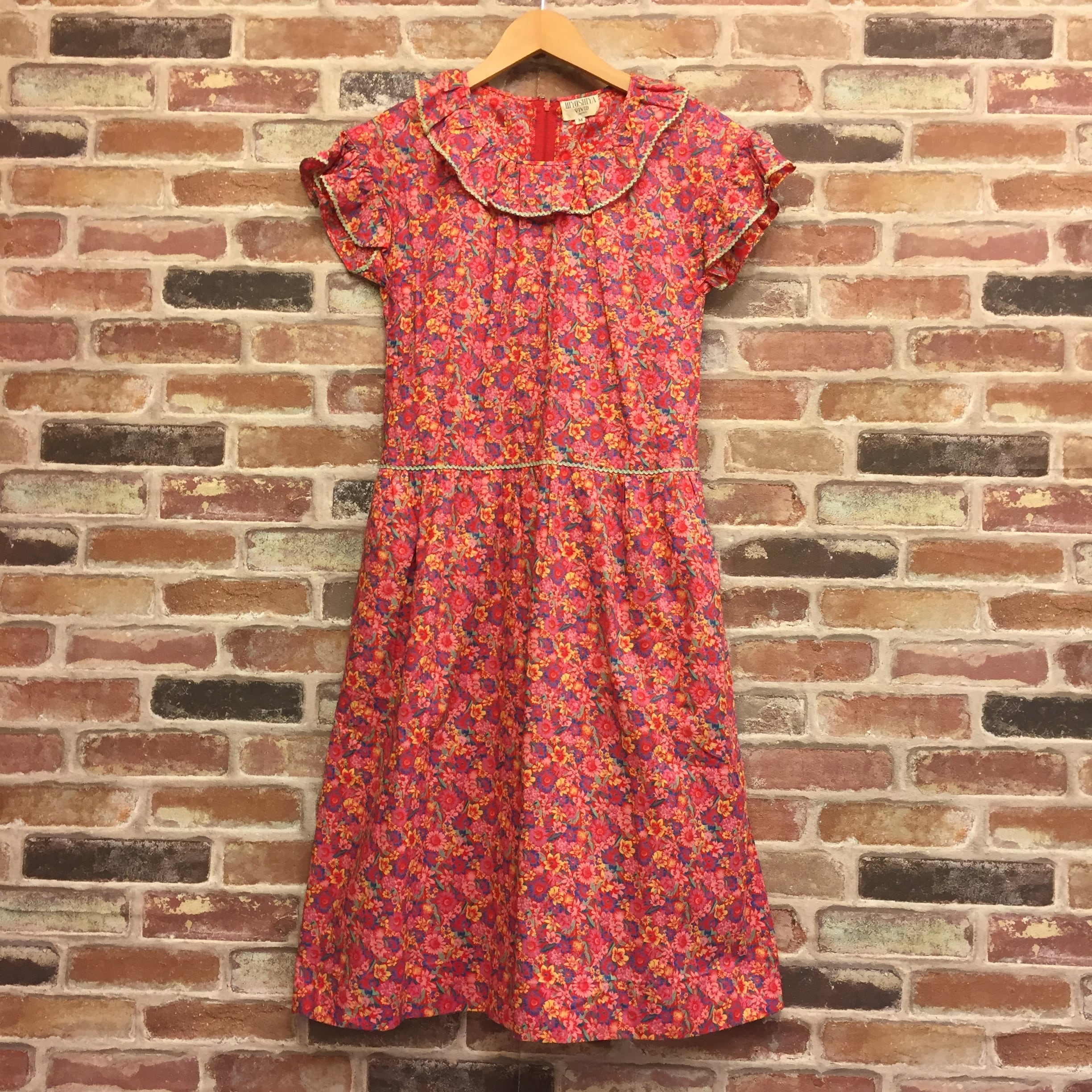 HANAE MORI Flower Red One-piece | インポート古着 GEORGE AND KEWPiE