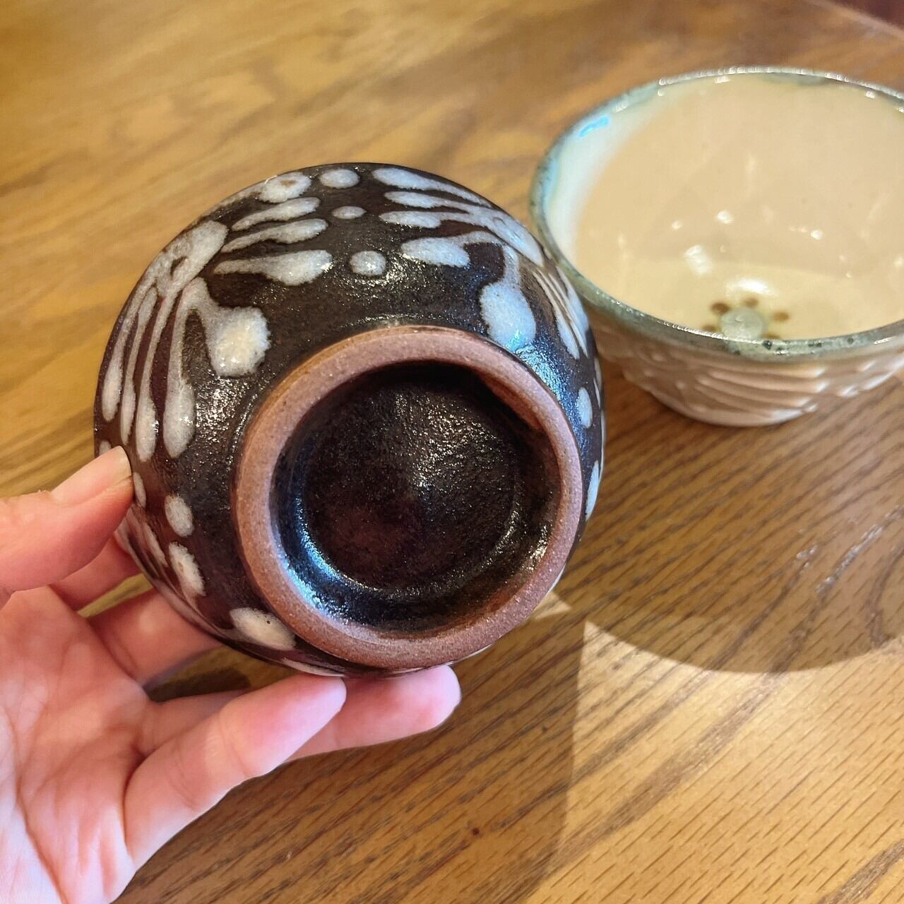 内田鋼一氏作 黒色抹茶 茶碗