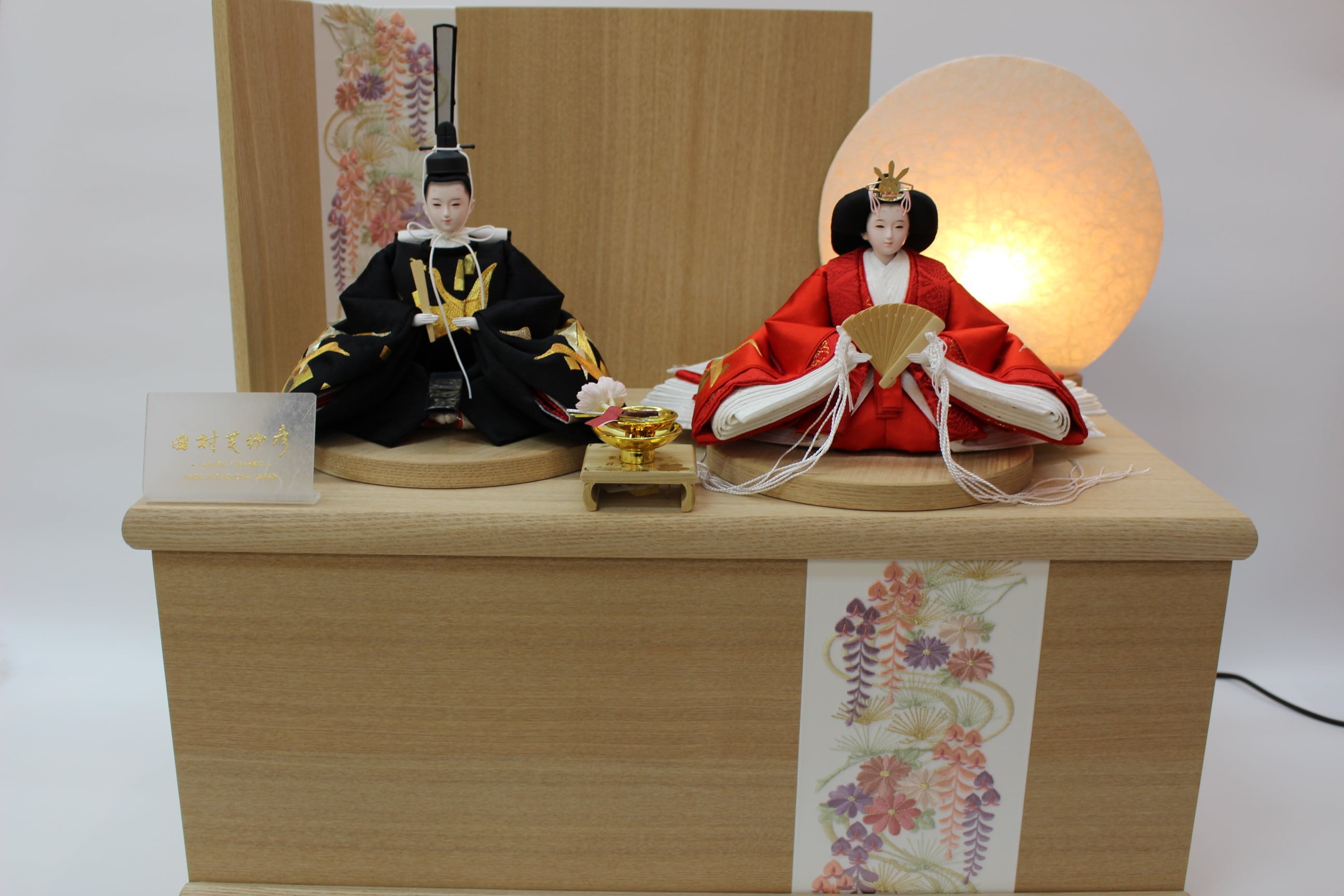 雛人形 Ciel/空 田村芙紗彦「金駒刺繍・鶴」収納 限定一点物人形