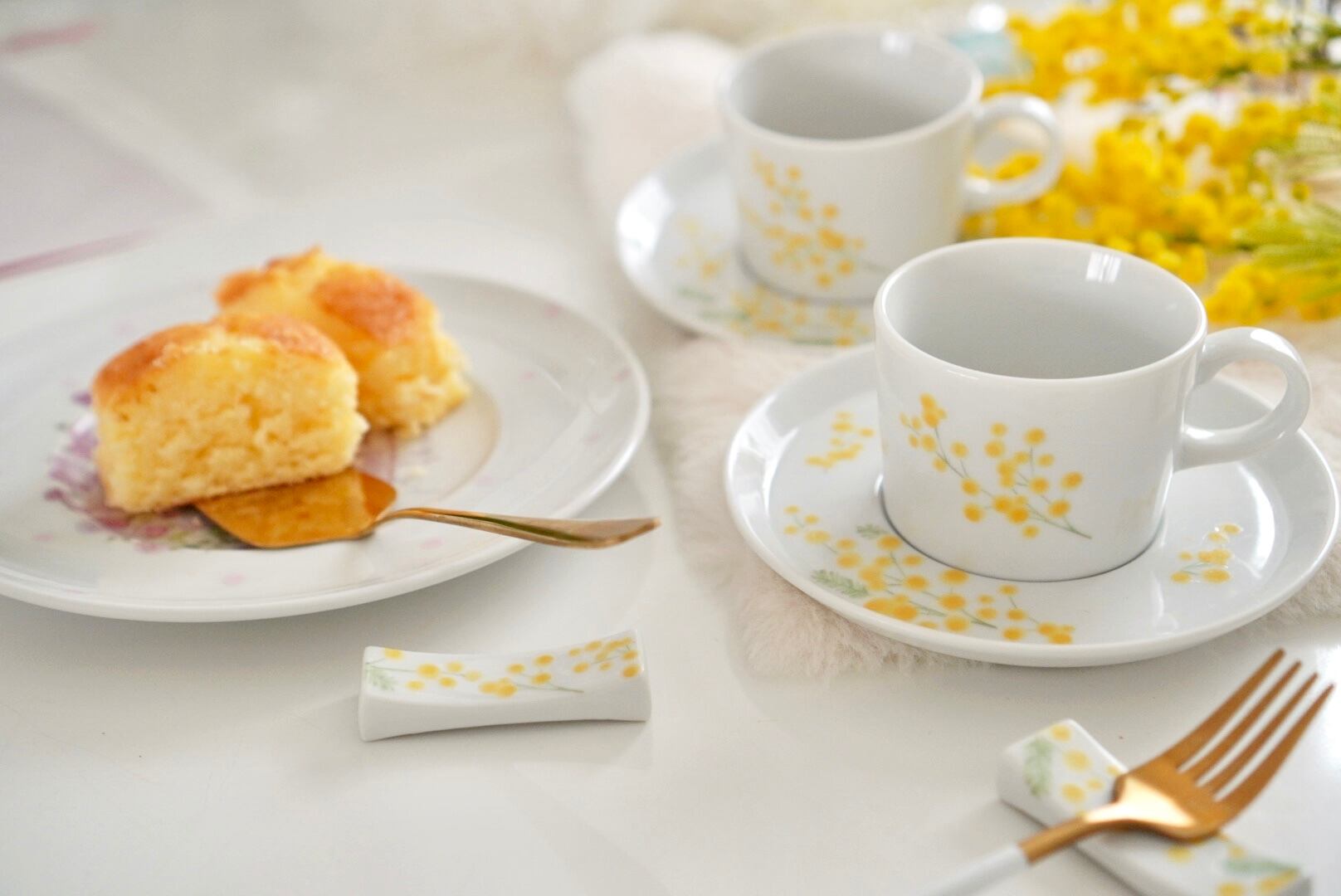 専用♡北欧♡ミモザ♡お花の箸置き50個セット 北欧♡ミモザな箸置き5つセット♡はしおき♡お花♡フラワー