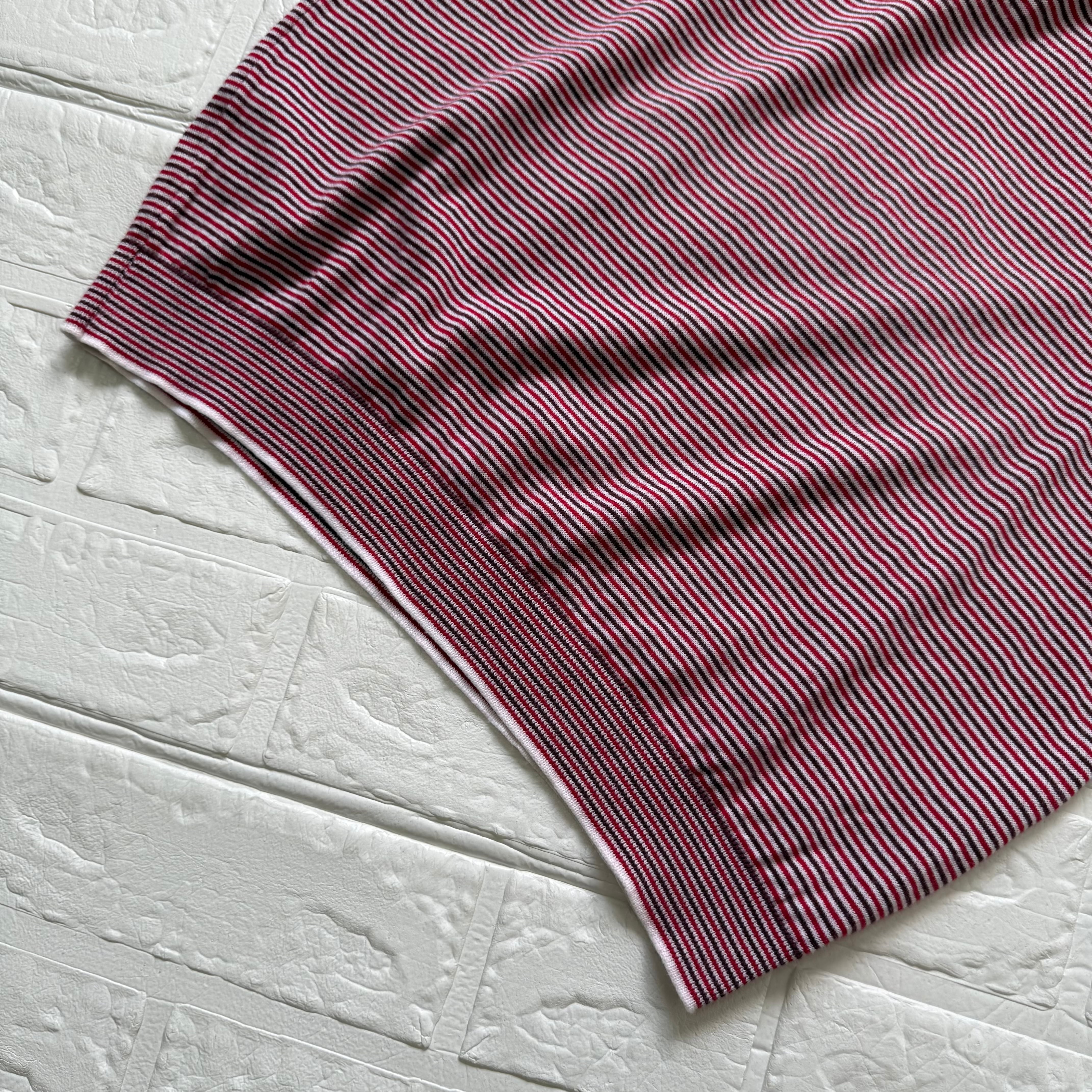 JOHN SMEDLEY シーアイランドコットン マルチボーダー 半袖 ニット