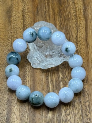 ミャンマー産翡翠 マーブル 14mm. 018