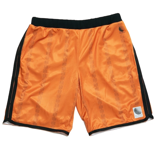 【HELLRAZOR】CHAIN STRIPED BASKETBALL SHORTS(DARK ORANGE)〈国内送料無料〉