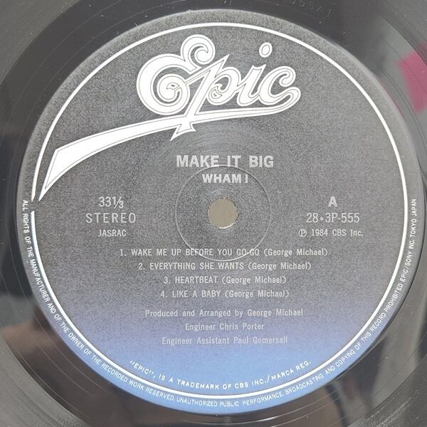 Wham! / Make It Big メイク・イット・ビッグ [28?3P-555] - 画像3