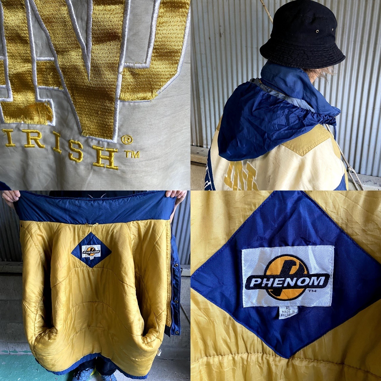 ビッグサイズ 90年代 PHENOM ノートルダム・ファイティング・アイ 