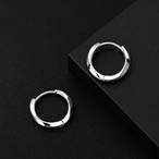【GLAYCORE】 片耳 ねじれ フープピアス ハンドメイド シルバーリング Silver 925  メンズ レディース デザイン シンプル おしゃれ 無料 ギフト ボックス