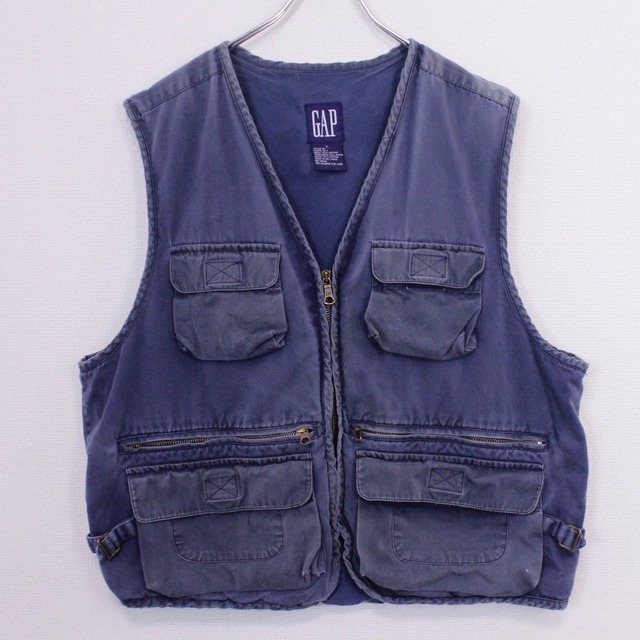 【Caka act2】"OLD GAP" Beautiful Fade Color Loose Gimmick Vest