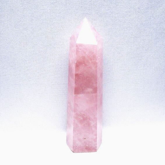ローズクォーツ 六角柱 ポイント 一点物 152-3425