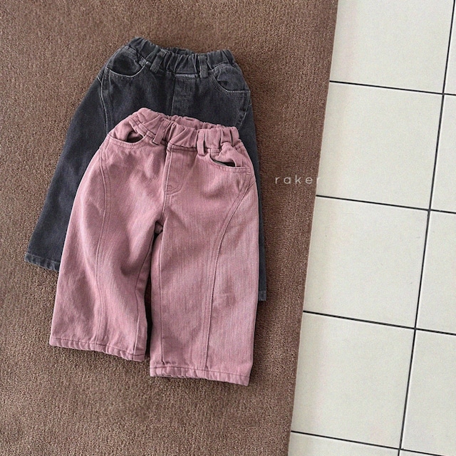 【取寄】raker|diva cut wide pants (pink)|ディーバ切替ワイドパンツ(ピンク)|XS-2XL|kids|26 autumn