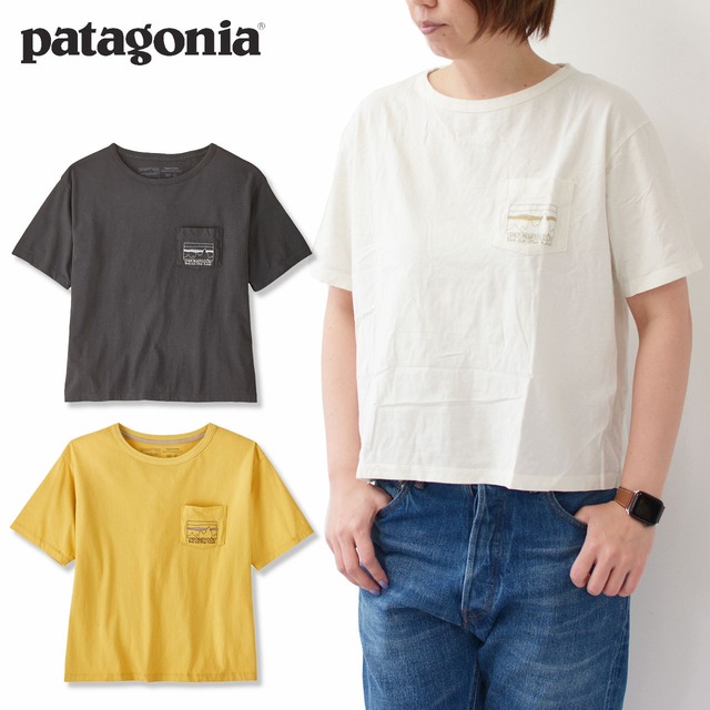 Patagonia [パタゴニア正規代理店] W's '73 Skyline Organic Easy Cut Pocket Tee [37532-23] ウィメンズ・'73 スカイライン・オーガニック・イージーカット・ポケット・ティー・半袖Tシャツ・キャンプ・アウトドア・LADY'S [2023SS]