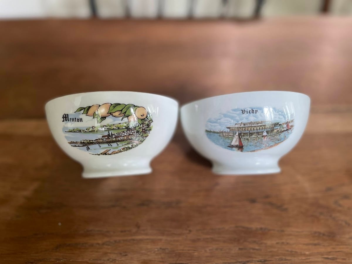 フランス ヴィンテージ カフェオレボウル LIMOGES Menton【V-53