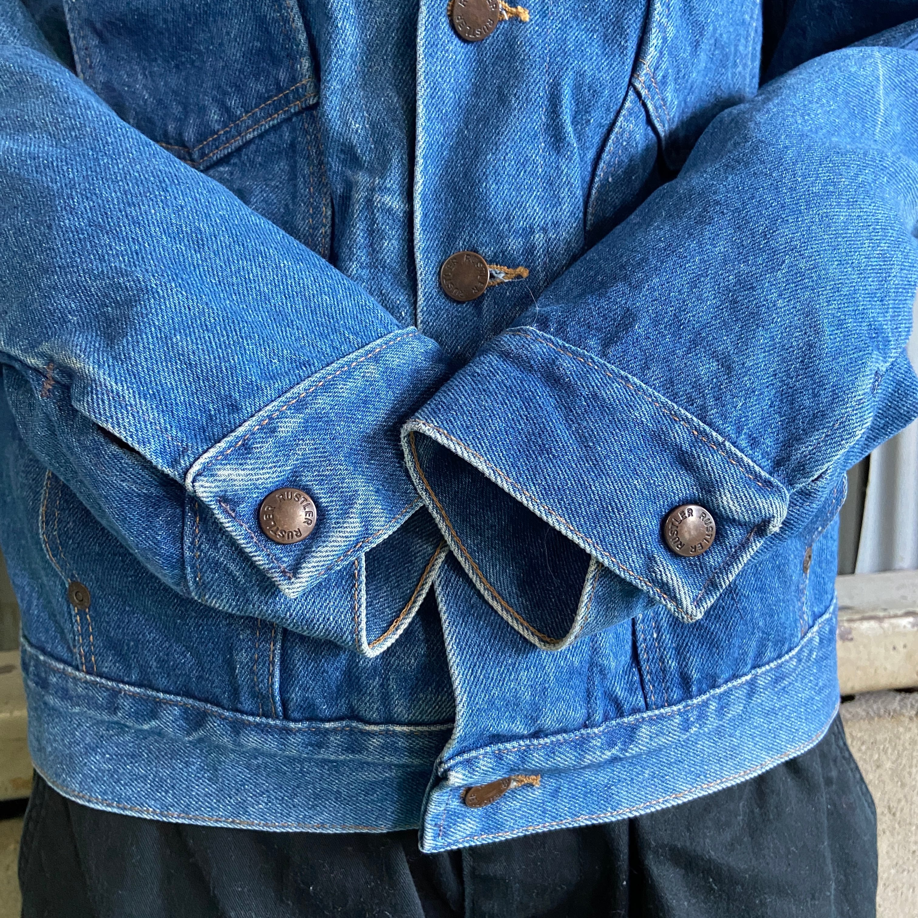 70〜80年代 RUSTLER ラスラー デニムジャケット メンズM 古着 70〜80年代 RUSTLER ラスラー デニムジャケット メンズM 古着