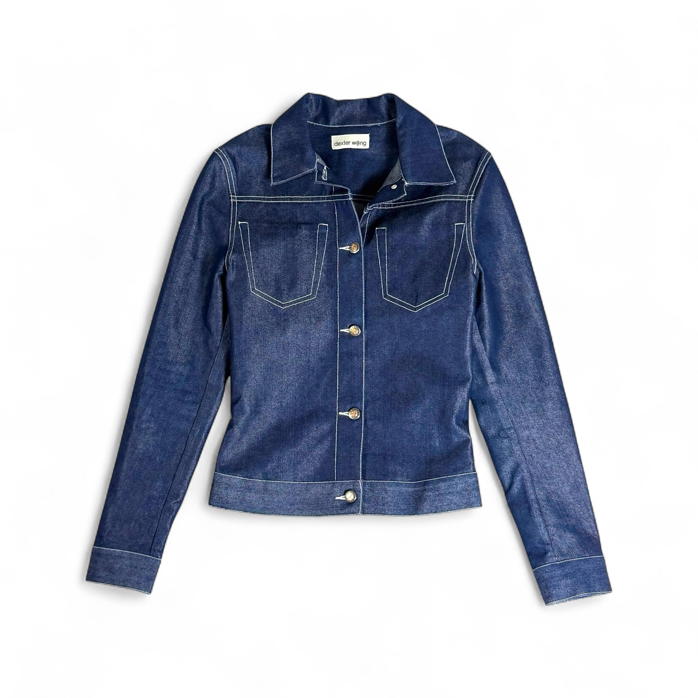 dexter wong shiny denim JKT | seed