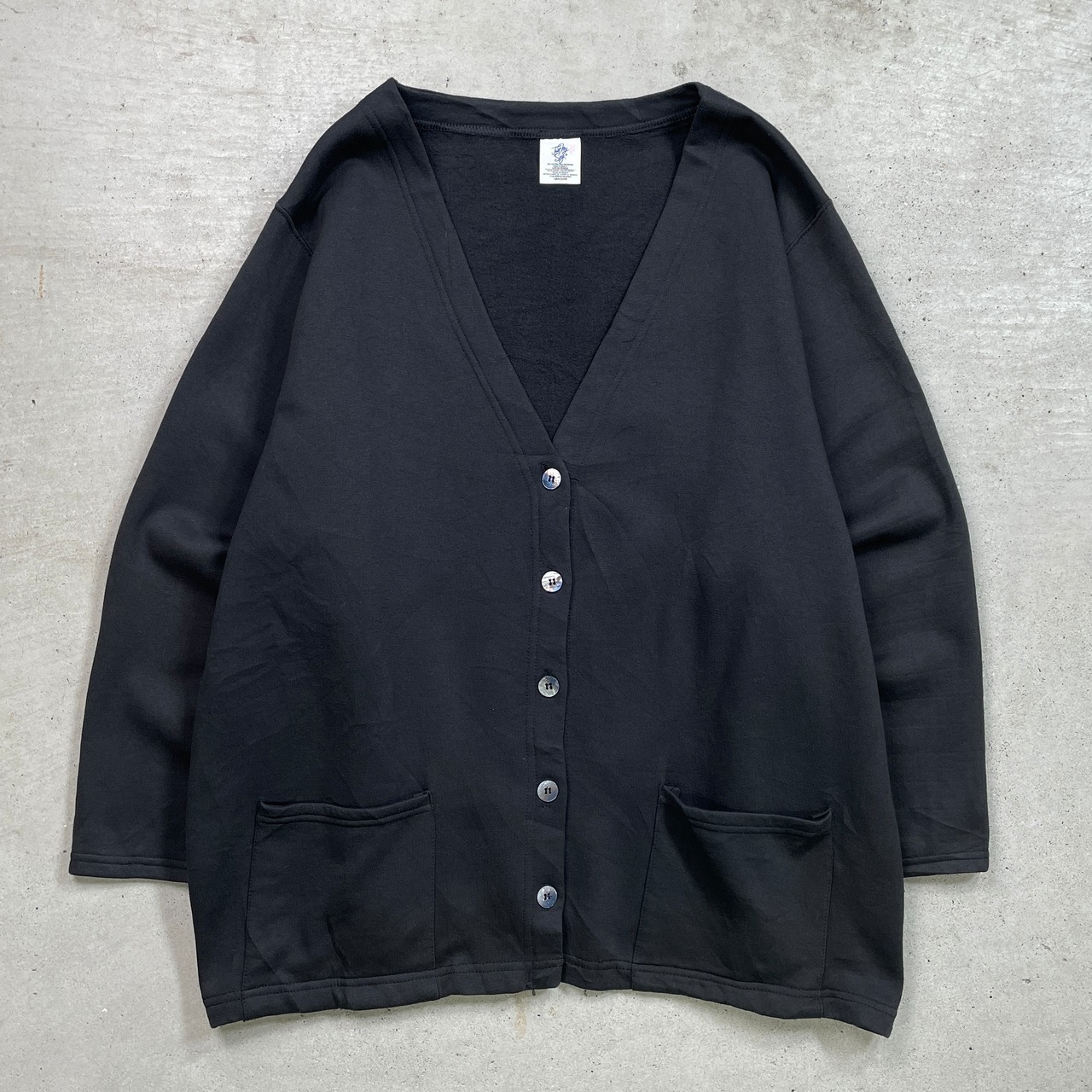 90年代〜 スウェットカーディガン 無地 メンズ2XL相当 古着 90s 00s 