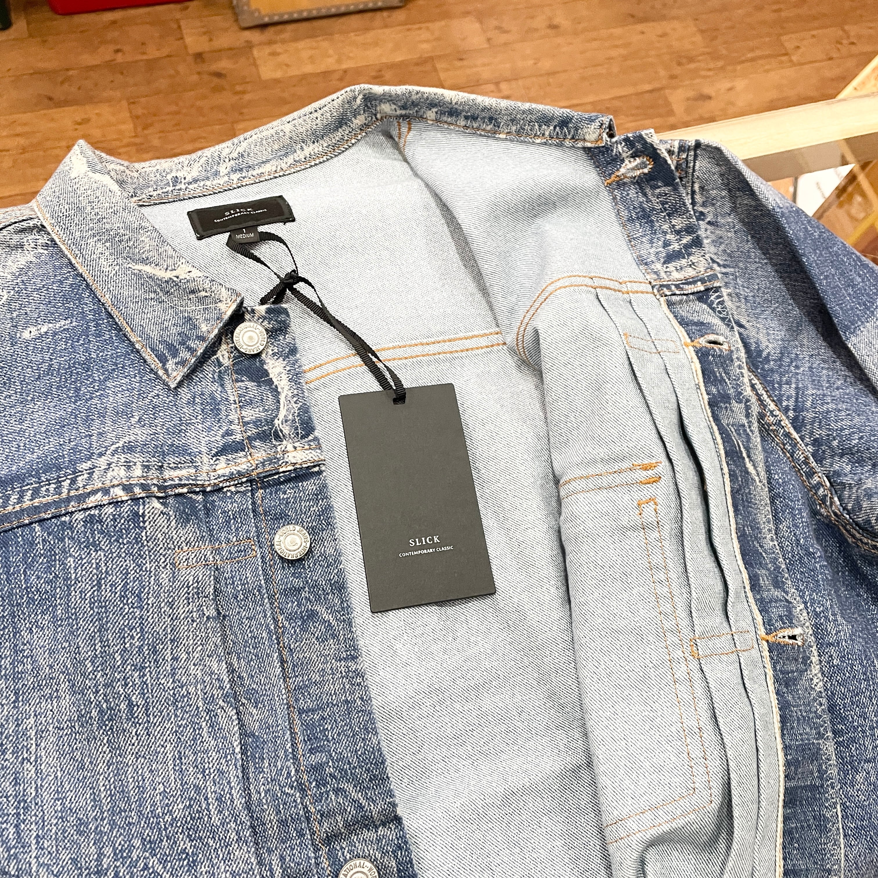 SLICK 【Trompe-l'oeil Denim 1st Type Tracker Jacket】 スリック SLICK 【Trompe-l'oeil Denim 1st Type Tracker Jacket】 スリック
